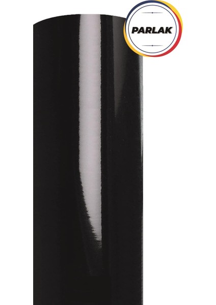 Parlak Siyah Yapışkanlı Folyo 122 Cm X 7 Mt