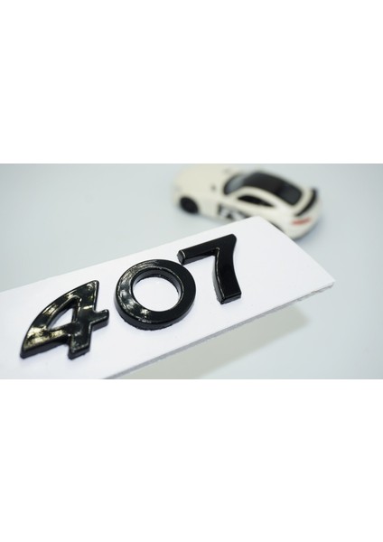 Peugeot 407 Bagaj 3m 3D Parlak Siyah Abs Logo Amblem modelleri