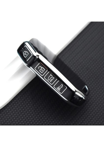 Kia x Ceed Sustasız Keyless Smart Anahtar Kılıfı Siyah Renk