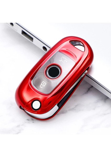 Opel Astra K Sustalı Tip Anahtar Koruma Kılıfı Kırmızı Renk