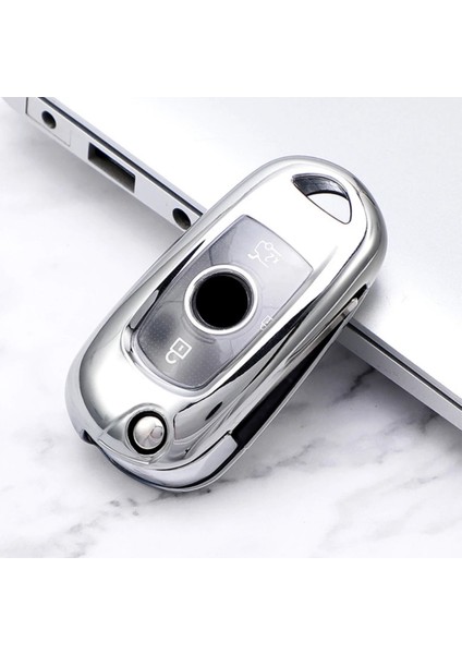 Opel Astra K Sustalı Tip Anahtar Koruma Kılıfı Gümüş Renk