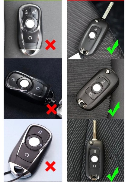 Opel Corsa E Sustalı Tip Anahtar Koruma Kılıfı Gümüş Renk