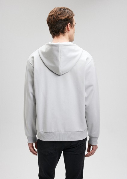 Black Kapüşonlu Fermuarlı Gri Sweatshirt 0S10134-70075 fırsatları
