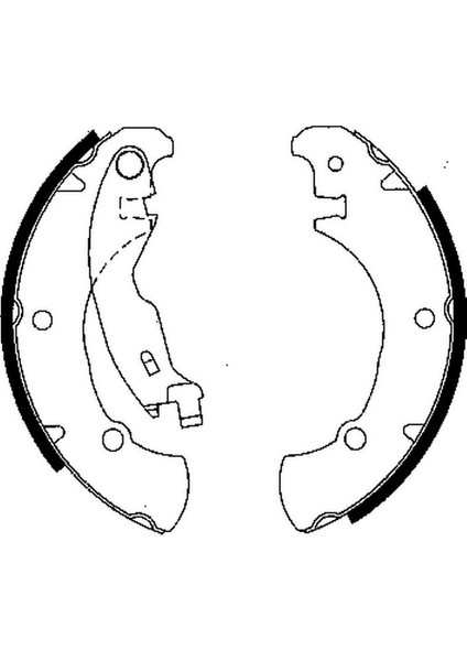 Arka Pabuç Balata Bravo Brava 1.2 1.6 1.8 1.9jtd 95-01 Marea 1.4 1.6 1.8 1.9jtd 96-02 77362285