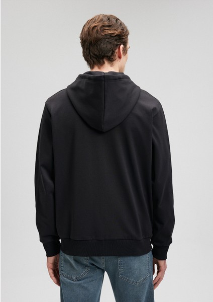 Black Kapüşonlu Fermuarlı Siyah Sweatshirt 0S10134-900 fırsatları