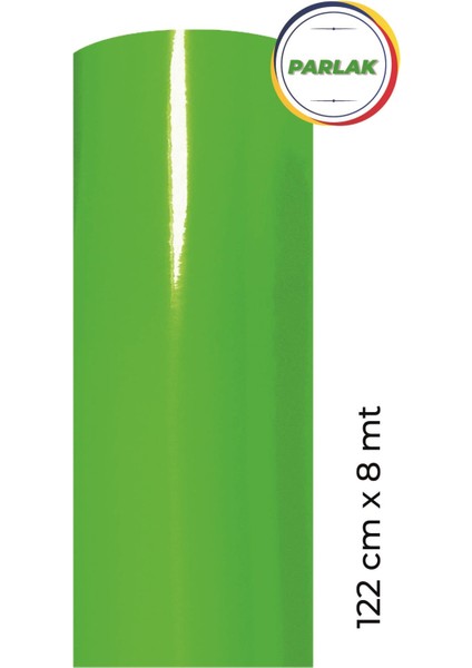 Parlak Yeşil Kendinden Yapışkanlı Kaplama Folyosu 122 CM X 8 MT