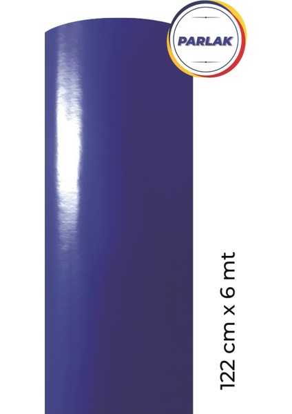 Parlak Lacivert Yapışkanlı Folyo 122 cm x 6 mt