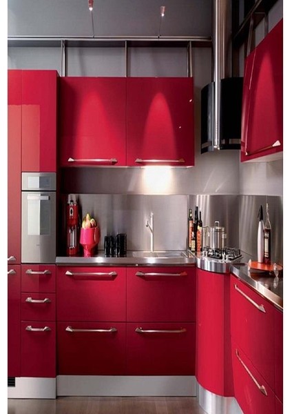 Mat Kırmızı Yapışkanlı Folyo 61 cm x 8 mt