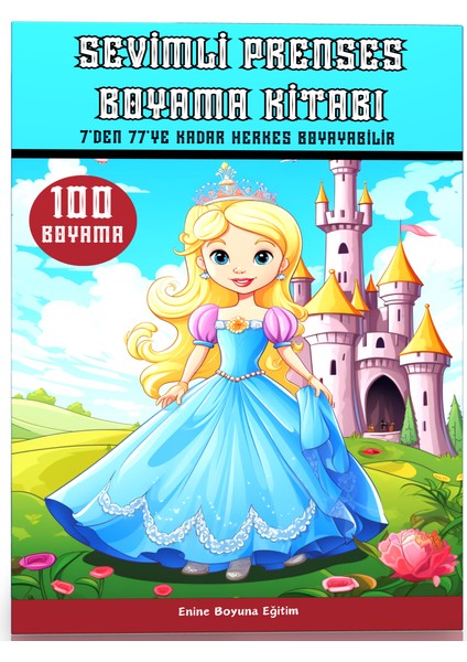 Sevimli Prenses Boyama Kitabı