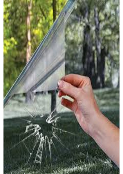 Şeffaf Güvenlik Cam Filmi Amerikan Çizilmez 75 cm x 4 Metre