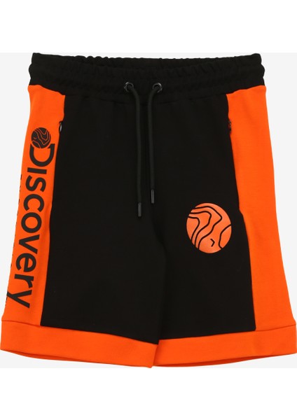 Lastikli Bel Standart Siyah Erkek Şort D4SB-SHT3015