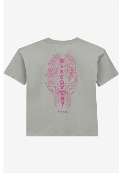Baskılı Gri Kadın T-Shirt D4SG-TST3106 fiyatları