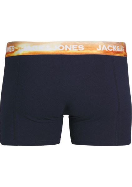 Koyu Lacivert Erkek Boxer Jacluca Solıd Trunk Sn Try