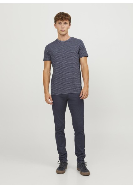 Jack & Jones Normal Bel Slim Fit Lacivert Erkek Denim Pantolon Jpstglenn Jjorıgınal Pant