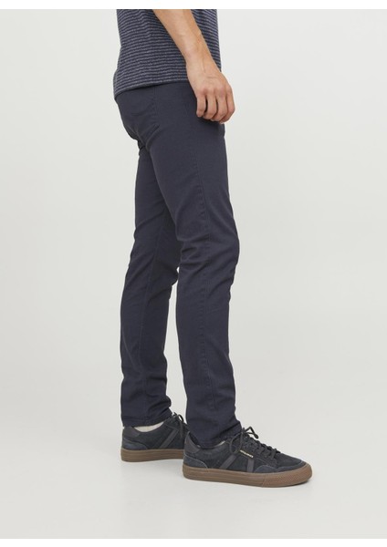 Jack & Jones Normal Bel Slim Fit Lacivert Erkek Denim Pantolon Jpstglenn Jjorıgınal Pant