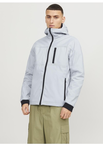 Gri Erkek Mont Jcoprıme Embroıdery Softshell