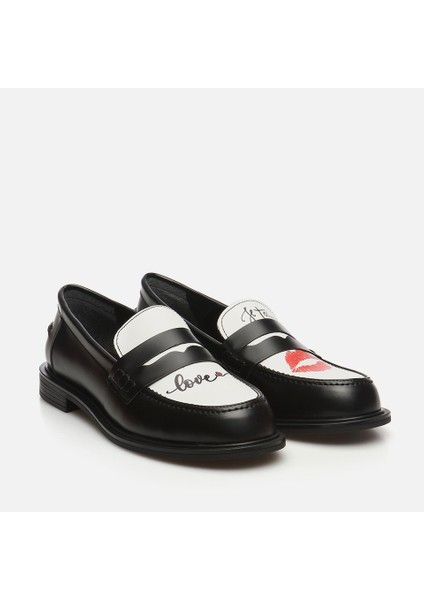 01AYH287870A190 SIYAH Kadın Loafer modelleri