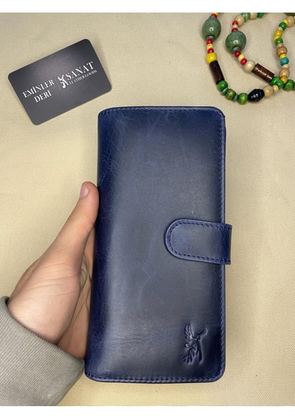 SL-2102 19CM×9,5CM Telefon Bölmeli Ehliyet/kimlik Bölmeli Deri Cüzdan Yeni Sezon Sanat Leather modelleri