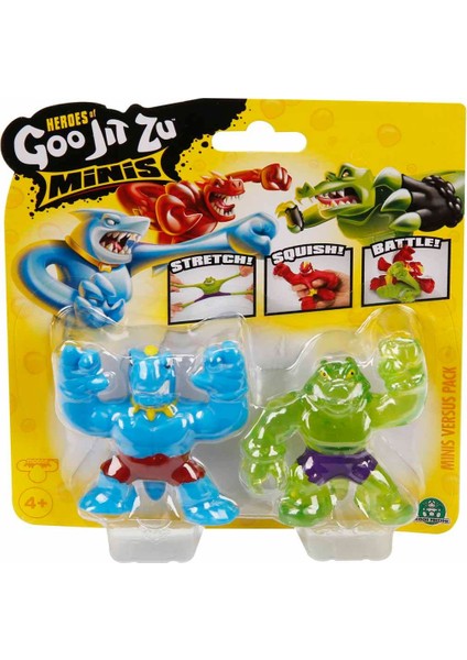 Hgjz Minis Stretch 2li Figür Seti GJT48000 - Rock Jaw Vs Tyro
