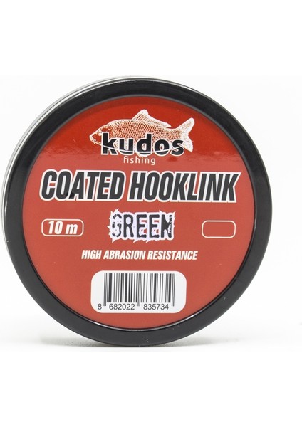 Coated Hooklink Green 10M Leader