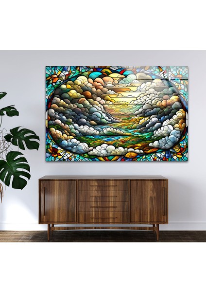 Mozaik Temperli Cam Duvar Tablosu fırsatları
