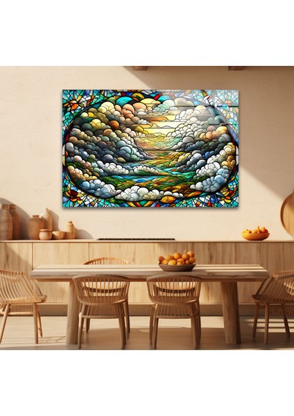 Mozaik Temperli Cam Duvar Tablosu indirimleri