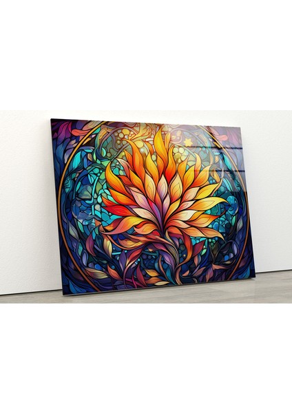 Lekeli Soyut Cam Duvar Tablosu fiyatları