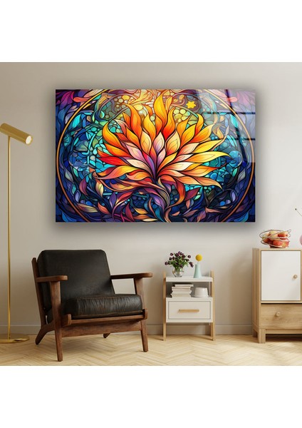 Lekeli Soyut Cam Duvar Tablosu fırsatları