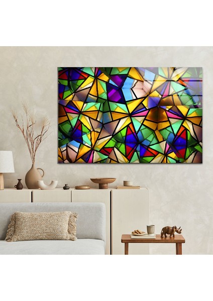 Lekeli Renkli Cam Duvar Tablosu fiyatları