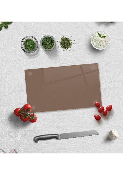 Cam Kesme Tablası - Cam Kesme Tahtası | Bronz Cam | 17CM x 29CM fırsatları