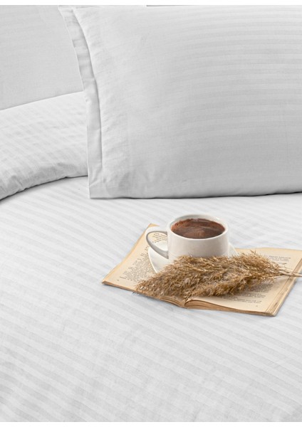 4 Parça Lüks Cotton, Pamuk Infınıty Poplin Tek Kişilik Nevresim Takımı