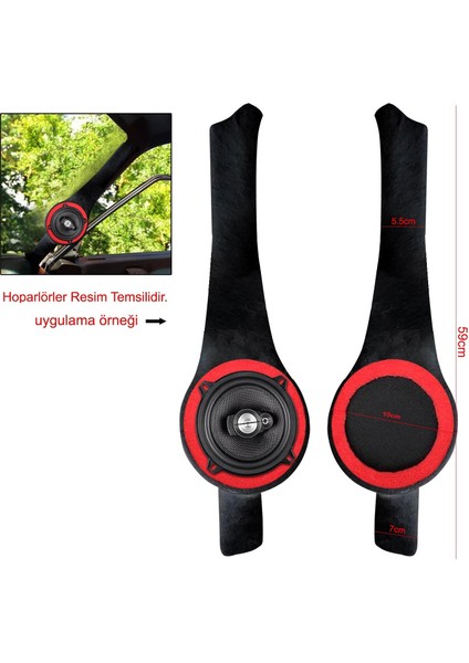 BYR002 Tofaş Ön Direk Pandizot Tek Hoparlör 10CM Halkali (2 Adet) [efsngrck]