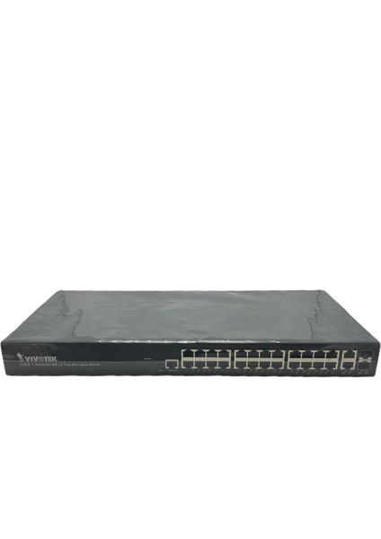 Vivotek AW-GEV-267A-370 Yönetilen L2+ Anahtar, Gigabit Ethernet (10/100/1000), Ethernet Üzerinden Güç Poe, Raf Montajı, 24×ge Poe, 2×combo Sfp Anahtar, 370 W