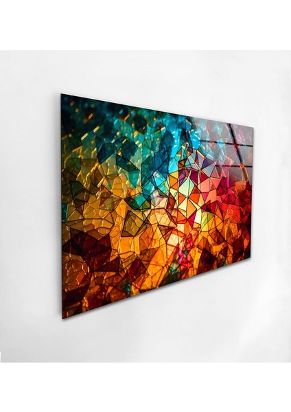 Renkli Lekeli Cam Duvar Tablosu fırsatları