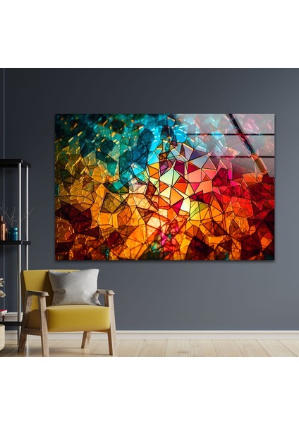 Renkli Lekeli Cam Duvar Tablosu indirimleri