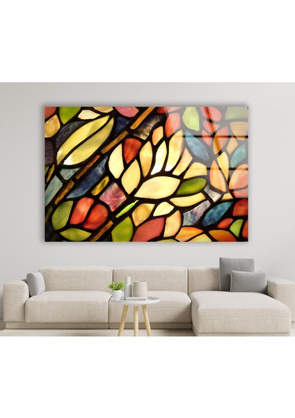 Renkli Lekeli Temperli Cam Duvar Tablosu fiyatları