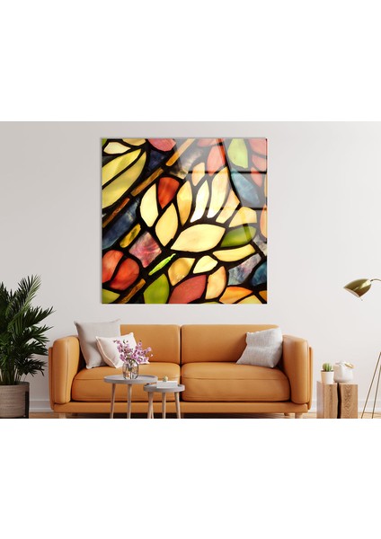 Renkli Lekeli Temperli Cam Duvar Tablosu indirimleri