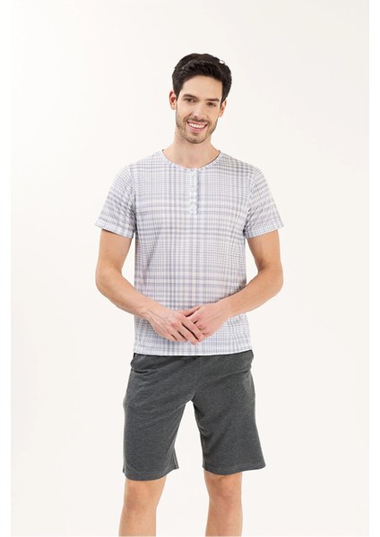 Yeni Inci 3'lü Erkek Pijama Takım Ekose 826 modelleri