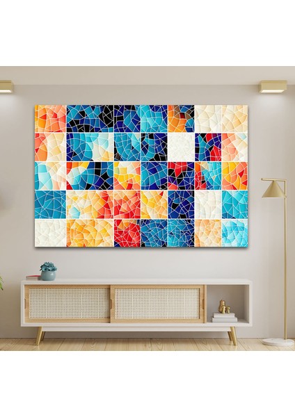 Renkli Mozaik Cam Duvar Tablosu