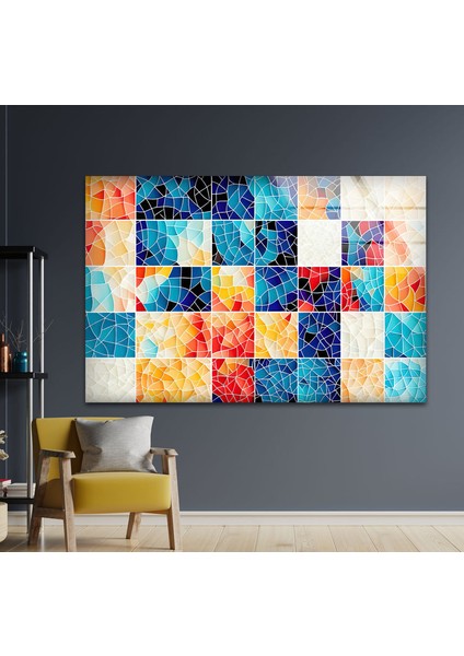 Renkli Mozaik Cam Duvar Tablosu fırsatları