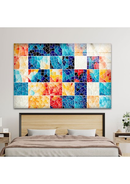 Renkli Mozaik Cam Duvar Tablosu indirimleri