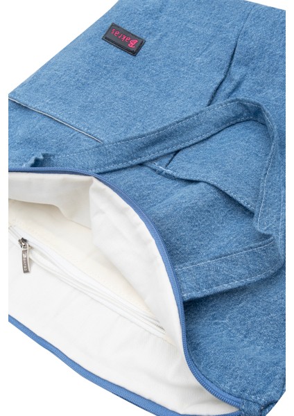 Büyük Boy Denim Tote Çanta modelleri