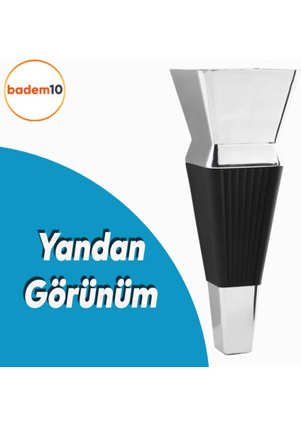 Dempa Lüks Mobilya Oturma Grubu Kanepe Sehpa Tv Ünitesi Koltuk Ayağı 16 Cm Siyah Krom Baza Ayakları modelleri