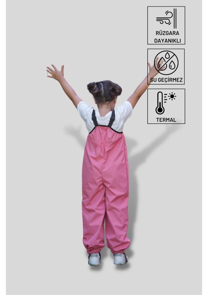 Askılı Pembe Termal Tulum modelleri