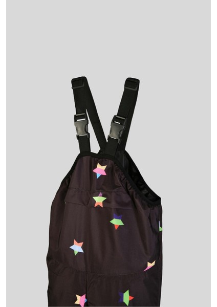 Askılı Stars Desen Termal Tulum