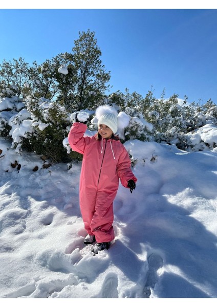 Belkızın Atölyesi Pembe Termal Astronot Tulum