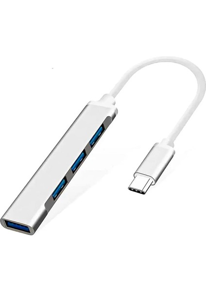 USB Type-C Hub 4 In 1 Type-C Giriş USB Çoklayıcı