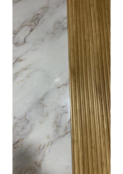 16X145CM 1 Adet Atc Gold Prefabrik Ofis Konut Dekoratif Pvc Kaplama Lambiri Duvar Paneli