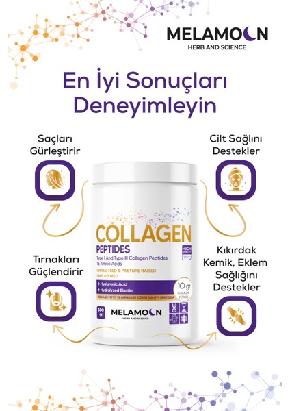 Kollajen Peptit ve Aminoasit Içeren Toz Takviye Edici Gıda Tip I ve Tip Iıı 500 gr fiyatları