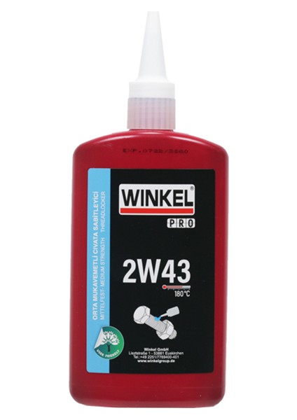Wınkel Pro 2W43 Civata Sabitleyici Orta Mukavemet 250 ml